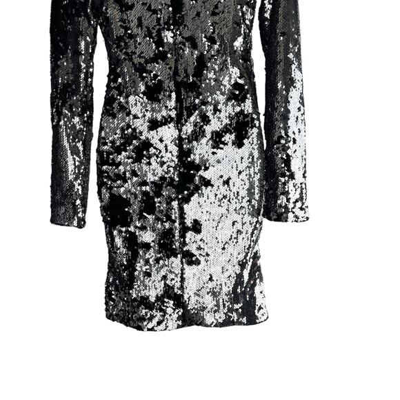 New Isabel Marant Marnela Sequins Cotton Cut Out Dress Silver Size FR36/US4 - Picture 9 of 14